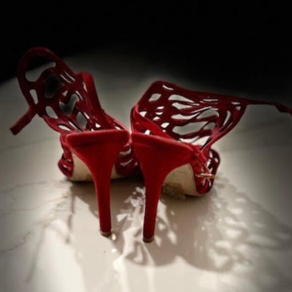 Red * Sleek* Sexy* Heels - Picture 4 of 5